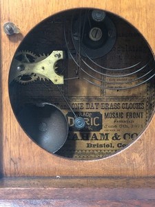 Graham & Company Wooden Clock