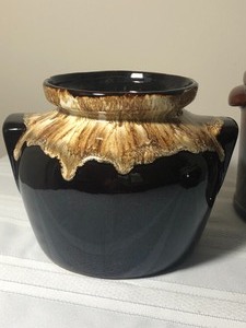 Vintage Brown Pottery including a Mc Coy Cookie Jar