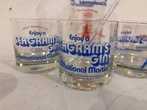 6 Piece Seagrams Martini Set