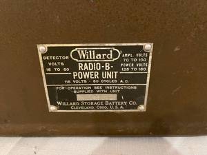 Vintage Willard B Power Unit