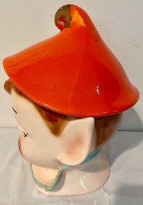 Vintage Elf Figurine Cookie Jar