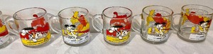 14 McDonalds Garfield Glass Mugs