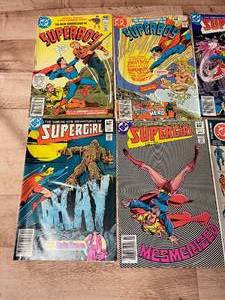 8 Superman, Super Boy, Super Girl  Comic Books From The 80s