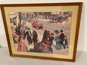 Charles McBarron Old Town Framed Art