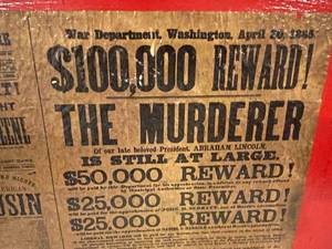 Amazing Wanted For Murder Of Abe Lincoln Art Piece