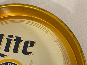 2 Vintage Beer Serving Trays