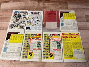 8 Vintage Marvel Comic Books