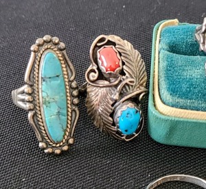 Sterling Silver Rings including Turquoise