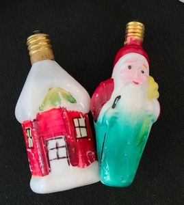 Vintage Glass Christmas Light Bulbs