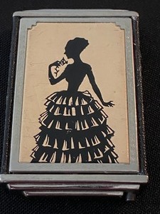 Vintage Silhouette Figurine Compact by Girley