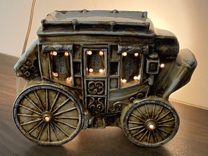 Ceramic Wagon TV Lamp