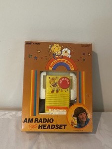 Rare Rainbow Brite AM Radio Headset in Package