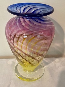 Signed Art Glass Vase