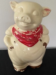 Shawnee Pig Figurine Cookie Jar