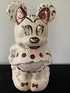Vintage Walt Disney Turnabout Mickey and Minnie Mouse Cookie Jar