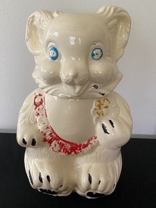 Two Vintage Figurine Cookie Jars ( One is a Turnabout Cookie Jar )