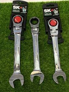 lot 12 image: Three Piece SK Tools Metric Locking G Pro Wrench Set 17,18, 19mm