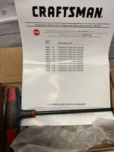 lot 38 image: 11 Piece Craftsman Torx Set T8 - T50