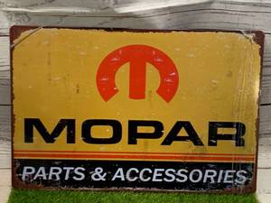 lot 43 image: Mopar Metal Sign 8 X 12