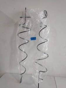 lot 7 image: 2 Spiral Trellis Gardening Tool, 42 in. Tall Black Powdercoat Finish