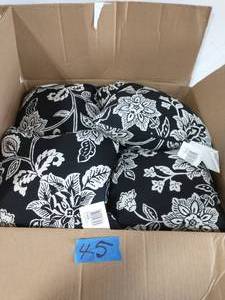lot 45 image: 16 x 16 Ashland Jacobean Square Outdoor Throw Pillow (2-Pack)