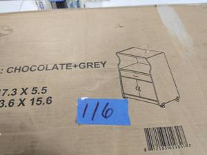 lot 116 image: Microwave Cart with Storage