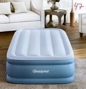 lot 47 image: Beautyrest Sensa-Rest 14 in. Twin Air Mattress with Inset Pump