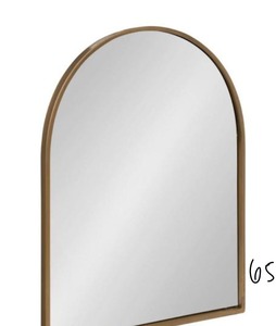 lot 65 image: kate and laurel Valenti Arch Gold Wall Mirror