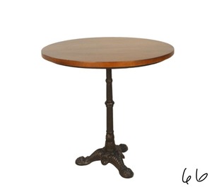 lot 66 image: Velio ChestnutBlack Bistro Dining Table