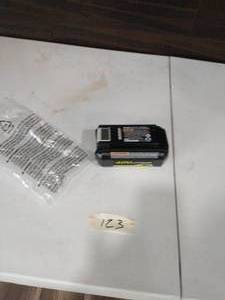 lot 123 image: RYOBI 40V Lithium-Ion 5.0 Ah High Capacity Battery