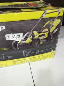 lot 140 image: RYOBI 13 in. 11 Amp Corded Electric Walk Behind Push Mower