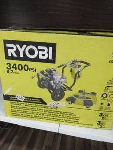 lot 142 image: RYOBI 3400 PSI 2.3 GPM Cold Water Gas Pressure Washer with 16 in. Surface Cleaner