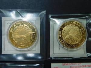 Eight Miscellaneous BU Medallions and Commemorative Rounds