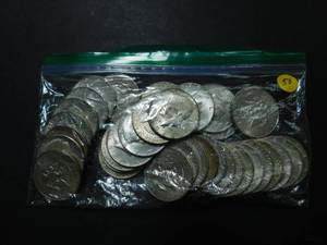 Thirty-Seven 1968 40% Silver Kennedy Half Dollars