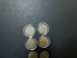 Seven Nickels  1902 and 1905 V Nickels 1929, 1935 and 1937 Buffalo Nickels, One No Date Buffalo Nickel, 1941 Jefferson