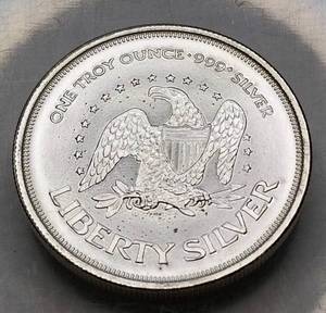 1 TROY OZ. .999 FINE SILVER A-MARK LIBERTY