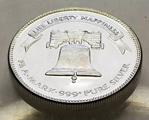 1 TROY OZ. .999 FINE SILVER 1983 A-MARK LIBERTY