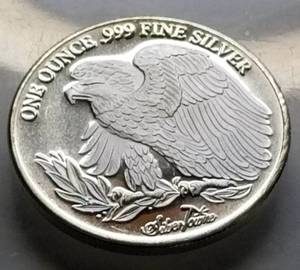 1 TROY OZ. .999 FINE SILVER SAINT GAUDENS DESIGN