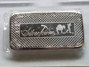10 TROY OZ. .999 FINE SILVER BAR PROSPECTOR BY SILVERTOWNE SEALED