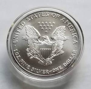 2004 AMERICAN SILVER EAGLE 1 TROY OZ. .999 FINE SILVER IN AIRTITE