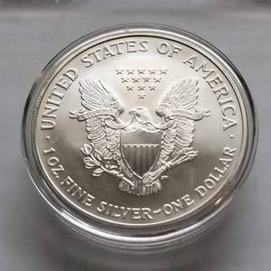 2005 AMERICAN SILVER EAGLE 1 TROY OZ. .999 FINE SILVER IN AIRTITE