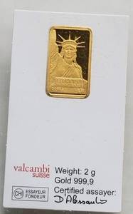 CREDIT SUISSE 2 GRAM .9999 FINE GOLD IN ORIGINAL SEALED CARD