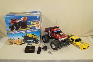 lot 138 image: Vintage RadioShack RC Truck with 2 Bodies
