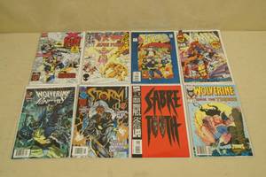 lot 126 image: Marvel Comic Books - X-Men, Wolverine, Storm, Sabre Tooth