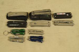 lot 98 image: 10 Multi Tool Pocket Knives