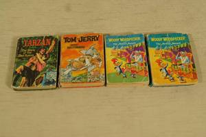 lot 62 image: 4 Vintage Little Big Books - Tarzan, Tom and Jerry, Woody