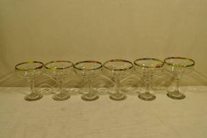 lot 70 image: 6 Margarita Glasses