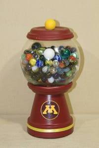 lot 59 image: Vintage Marbles in a U of M Container