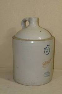 lot 51 image: Antique Red Wing 5 Gallon Stoneware Shoulder Jug - Pre 1930