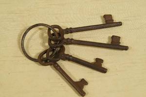 lot 41 image: Antique Look Skeleton Key Set - Reproductions